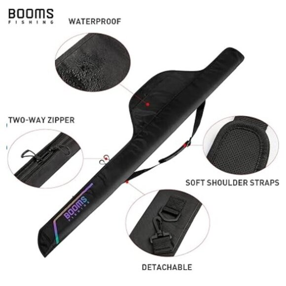 Booms Fishing Rod Case, Portable Folded Fishing Pole Case - Picture 7 of 11